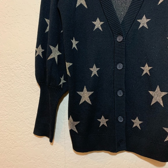 Chaser Star Bishop Sleeve Button Down Cardigan - Picture 3 of 7